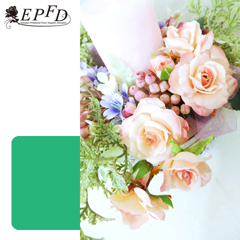 アーティフィシャルフラワー　キャンドルアレンジメント