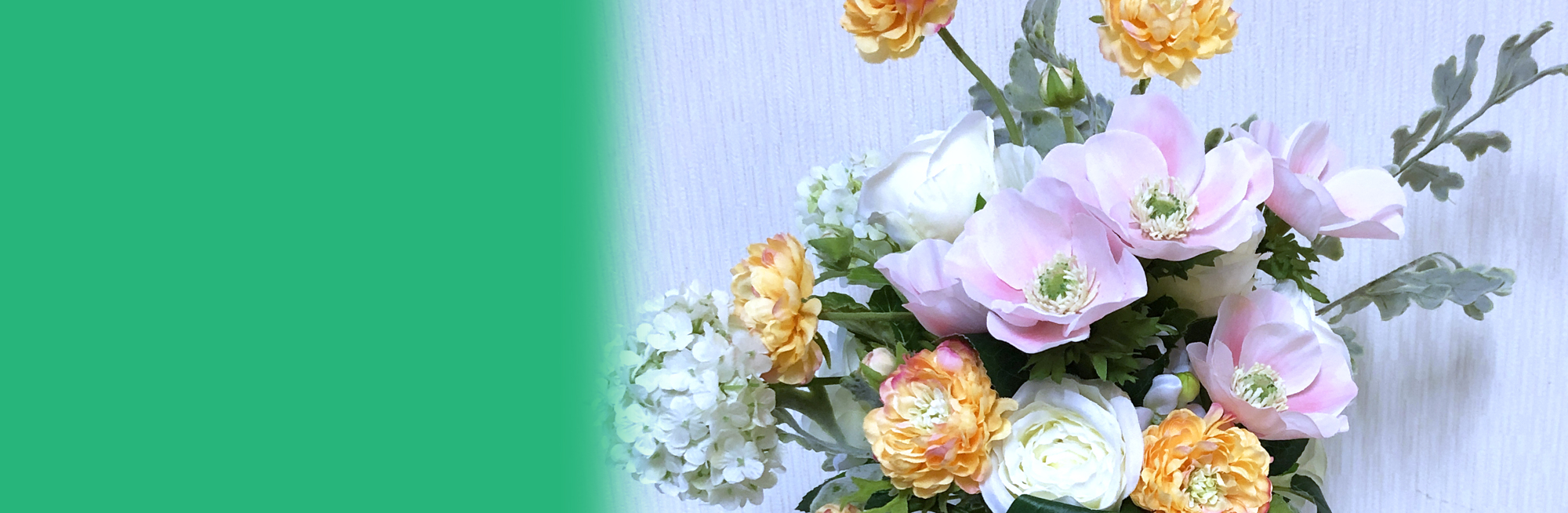 アーティフィシャルフラワー　ベースアレンジ